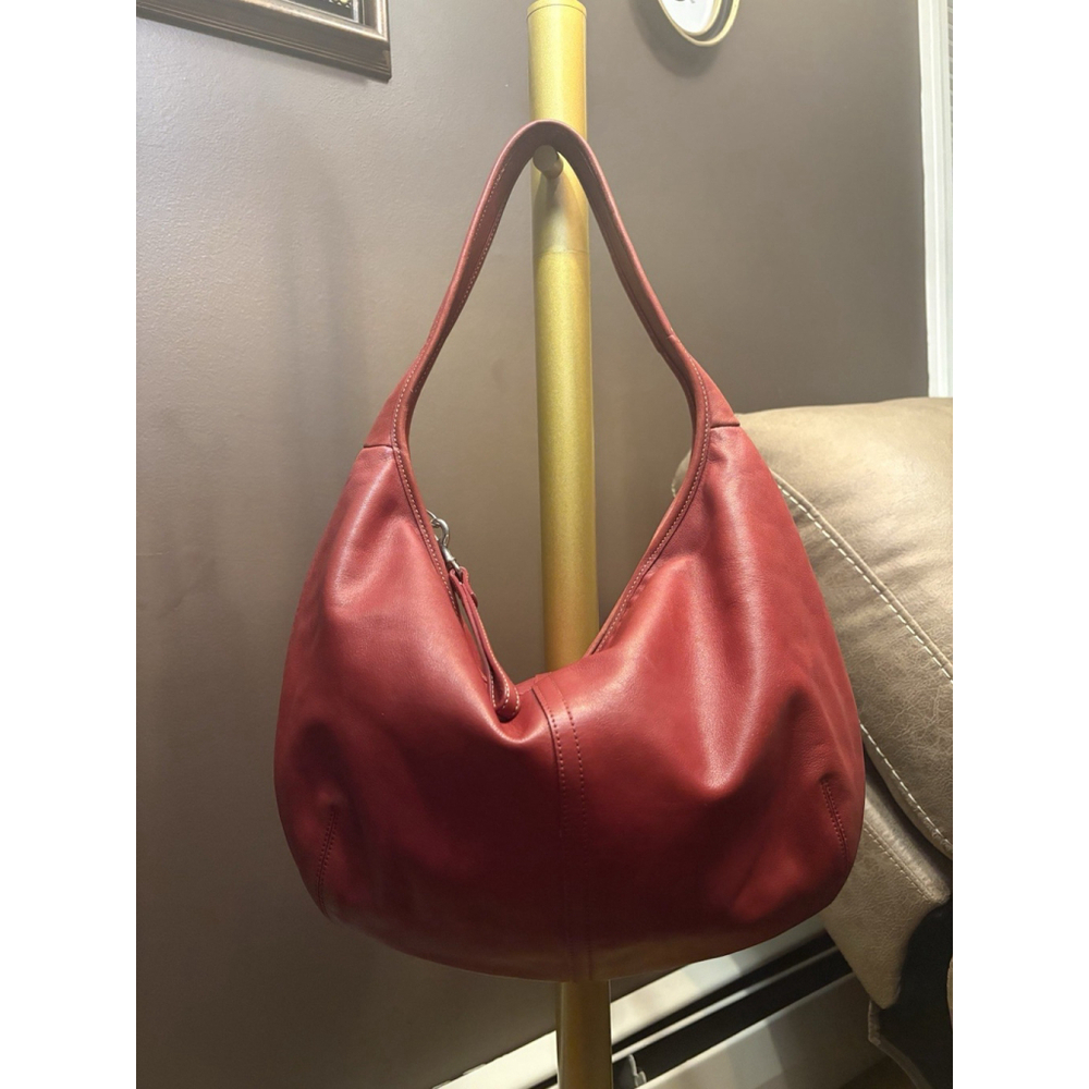 Vintage Coach Red Ergo Shoulder Bag Large 9921 - Picture 4 of 16